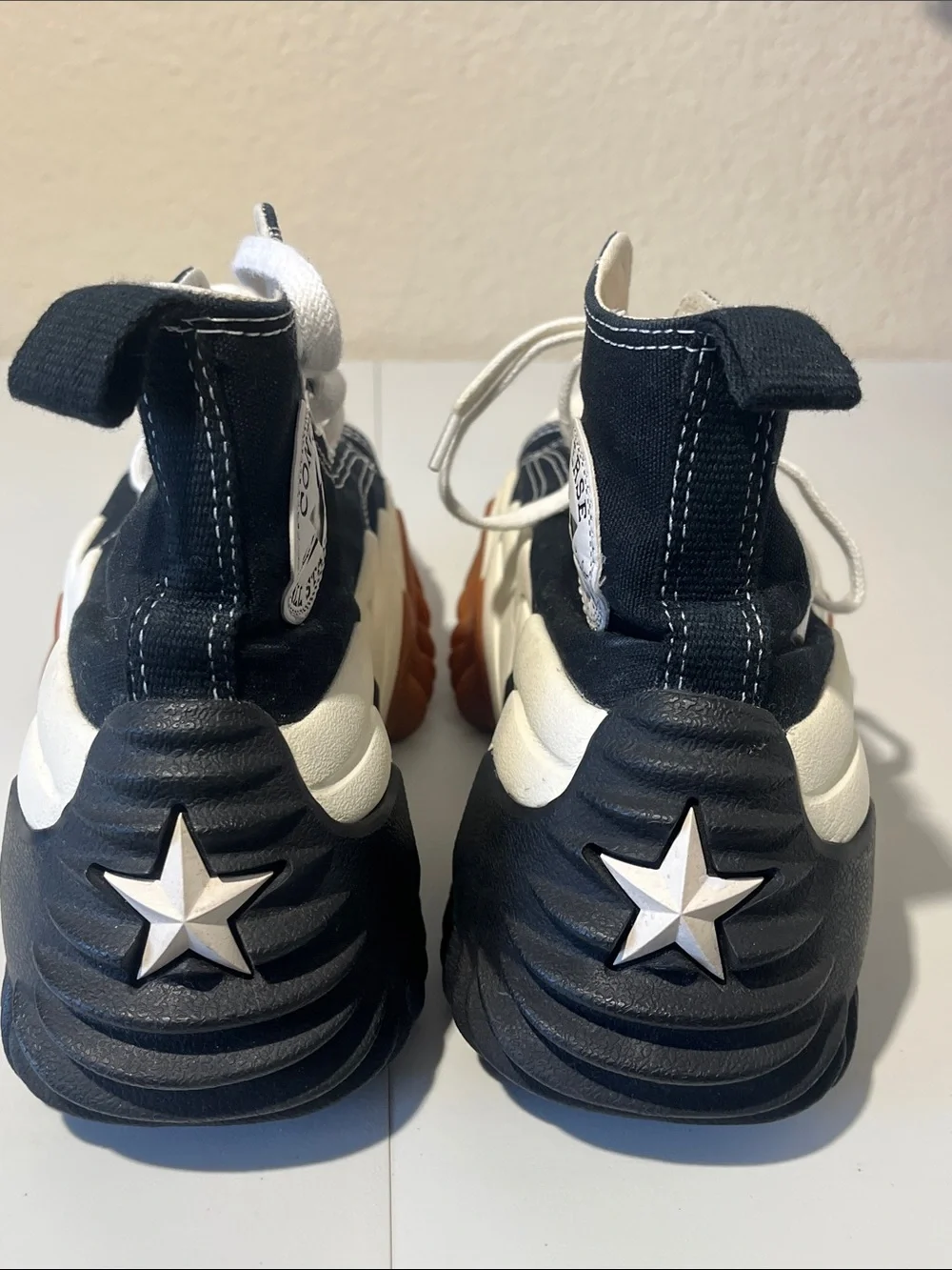Converse Run Star Motion Black and White High-Top Sneakers - Picture 6 of 14